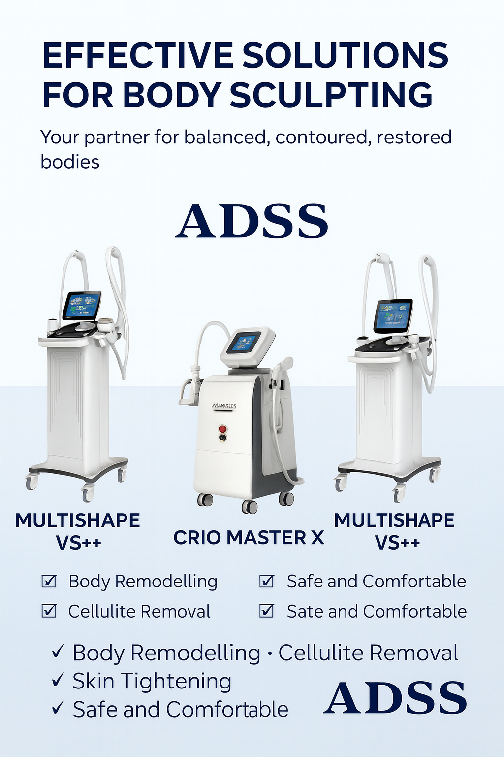 Multishape VS++ je isplativa investicija za salone i klinike koje žele dugoročnu vrijednost.